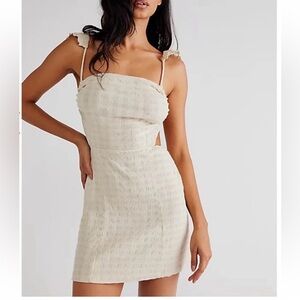 Free People Boho Linen Mini Dress